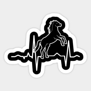 heartbeat horse Sticker